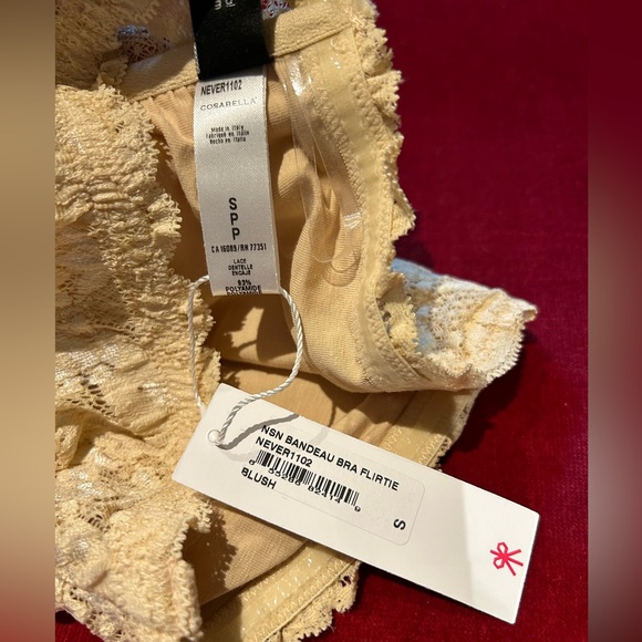 NWT Cosabella Never Say Never Flirtie Bandeau Bra in Blush Sz S - Picture 5 of 6